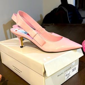 Kitten heel sling back